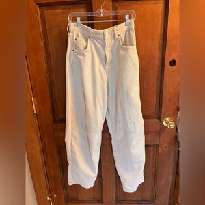 BDG Cream Corduroy Baggy Pants